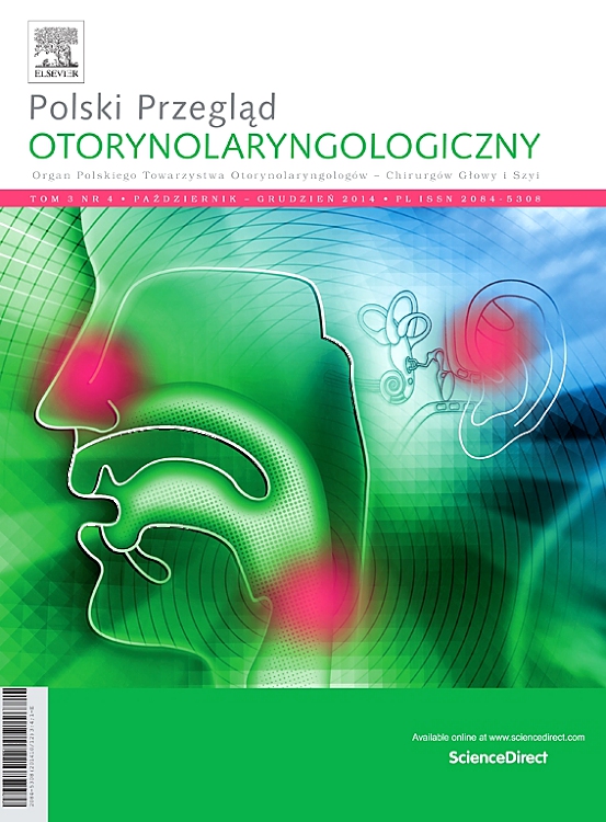 Go to journal home page - Polski Przegląd Otorynolaryngologiczny